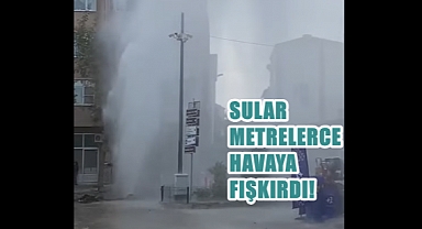 Doğalgaz Çalışmalarında Ana Boru Patladı!