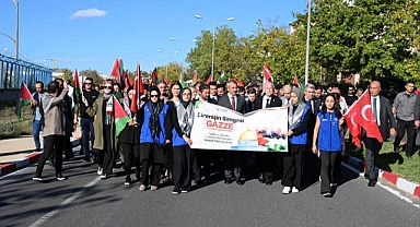Edirne’de Gazze İçin Yürüdüler