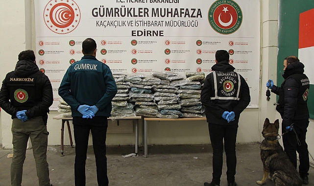 Edirne’de Uyuşturucuya Büyük Darbe!
