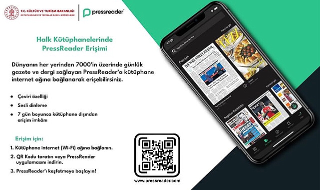 Kırklareli İl Halk Kütüphanesinden ''PressReader'' Dönemi