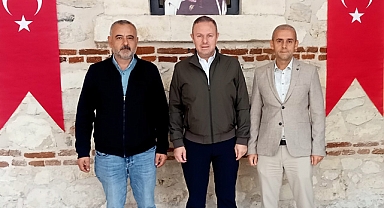 Kırklareli TSO Başkanı Soner Ilık, misafirlerini ağırlıyor