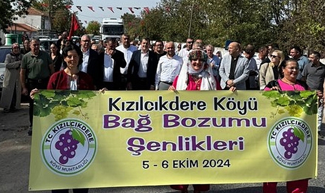 Kızılcıkdere Bağbozumu Şenlikleri Sona Erdi