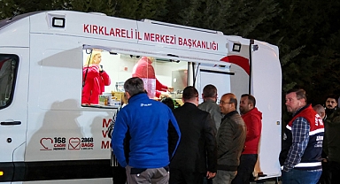 Türk Kızılay’ı Kırklareli Şubesi Deprem Tatbikatında Hazır Bulundu