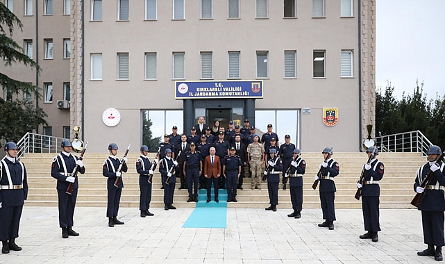 Vali Turan’dan, Kırklareli İl Jandarma Komutanlığına Ziyaret