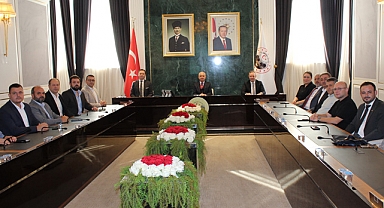 Vali Uğur Turan, Ticaret ve Sanayi Odasını Ağırladı