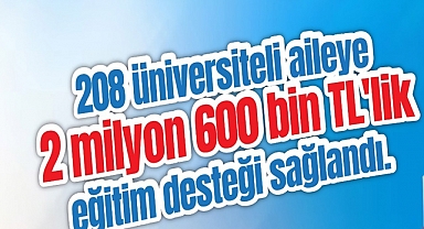 Belediyeden 208 üniversiteliye 2.6 Milyonluk Eğitim Desteği!