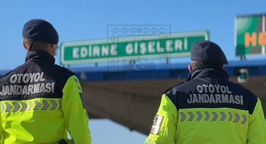 Edirne Otoyol Jandarması 7/24 Esasıyla Çalışıyor