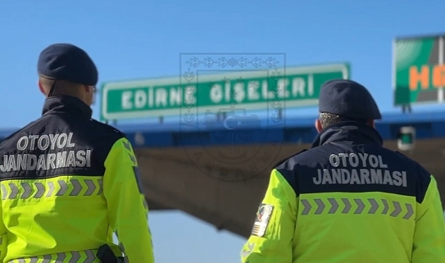 Edirne Otoyol Jandarması 7/24 Esasıyla Çalışıyor