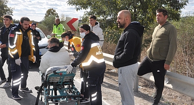 Kırklareli'nde Devrilen Motosiklet Sürücüsü Yaralandı