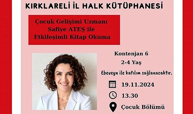 Kütüphaneden Çocuklara Bir Etkinlik Daha