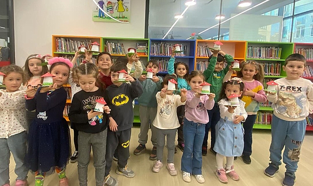 Kütüphaneden Çocuklara Eğlenceli Etkinlik