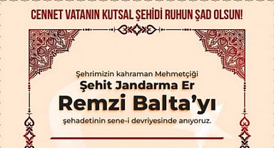 Şehidimiz Anılacak