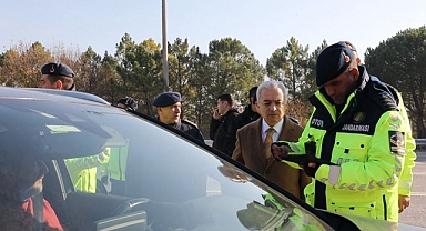 Vali Uğur Turan, Yol Kontrol Noktalarını İnceledi