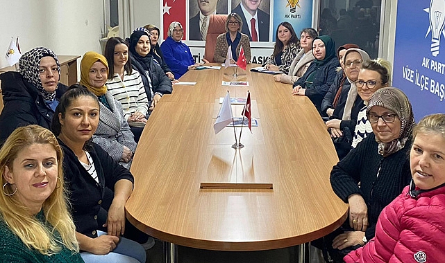 AK Kadınlar Vize'de İstişare Etti