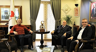 Başkan Bulut Misafirlerini Ağırladı