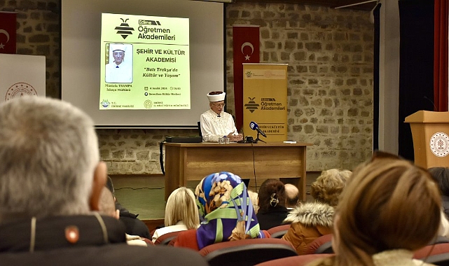 İskeçe Müftüsü Trampa Edirne’de Öğretmenlerle Bir Araya Geldi