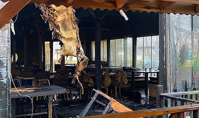 Kafeteryada Çıkan Yangın Paniğe Neden Oldu