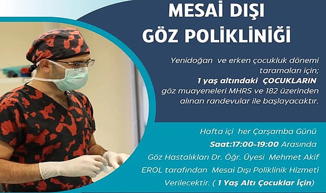 Kırklareli Eğitim ve Araştırma Hastanesi'nde Çocuklar İçin Göz Muayenesi Dönemi Başlıyor