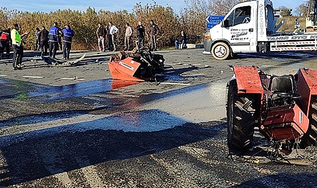 SON DAKİKA: Traktör İkiye Ayrıldı