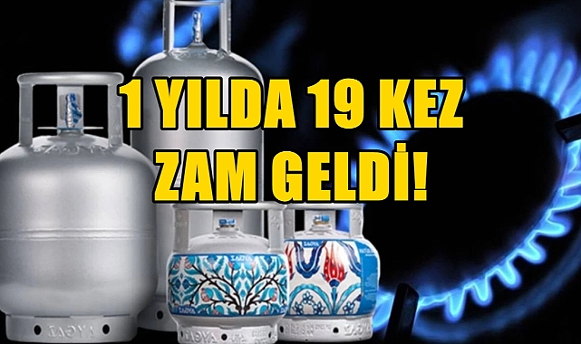 Mutfak Tüpüne Kallavi Zam!