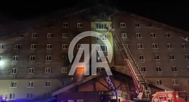 Son Dakika:Güne Felaketle Uyandık,Boluda Otel Yangını