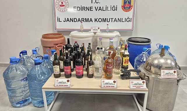 SON DAKİKA! Litrelerce Sahte Alkol Yakalandı!
