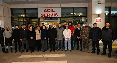Vali Sezer’den Yeni Yılın İlk Saatlerinde Seri Ziyaretler