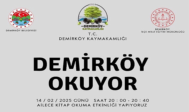 Demirköy’de Kitap Okuma Etkinliği İle Farkındalık Yaratılacak