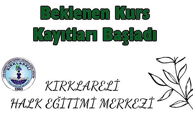 Halk Eğitimden Beklenen Kurs Haberi Geldi