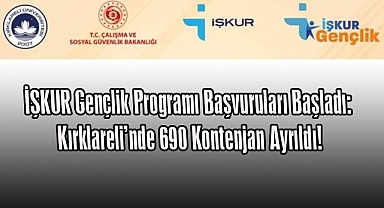 İŞKUR Gençlik Programı Başvuruları Başladı: Kırklareli’nde 690 Kontenjan Ayrıldı!