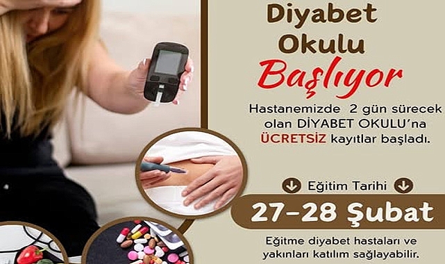 Kırklareli Eğitim ve Araştırma Hastanesi Diyabet Eğitim Okulu Başlıyor
