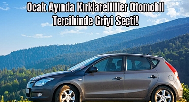 Ocak Ayında Kırklarelililer Otomobil Tercihinde Griyi Seçti!