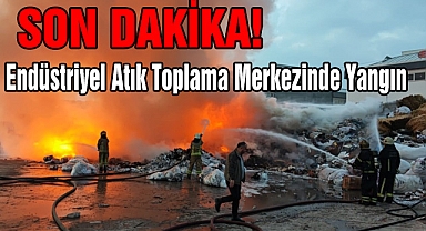 Son Dakika: Endüstriyel Atık Toplama Merkezinde Yangın