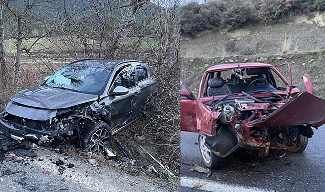Son Dakika: İki Otomobil Çarpıştı, 4 Yaralı