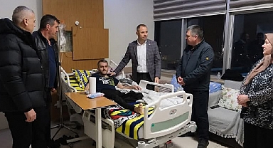 Başkan Bulut, Muhtar Savaş'ı Hastanede Ziyaret Etti