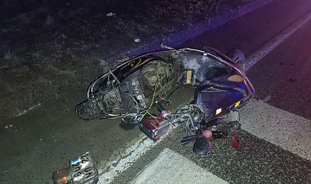 Dehşet! Motosiklet Kazasında Sürücü Hayatını Kaybetti