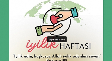 Kırklareli'nde İyilik Haftası Etkinlikleri Başladı