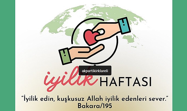 Kırklareli'nde İyilik Haftası Etkinlikleri Başladı