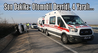 Son Dakika: Otomobil Devridi. 4 Yaralı