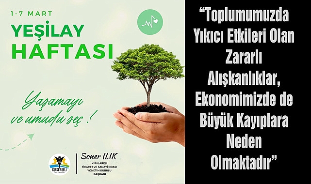 “Toplumumuzda Yıkıcı Etkileri Olan Zararlı Alışkanlıklar, Ekonomimizde De Büyük Kayıplara Neden Olmaktadır”