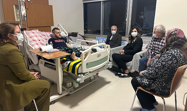 Vali Turan'dan Muhtar Savaş'a Geçmiş Olsun Ziyareti
