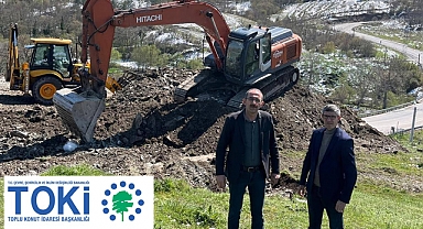Başkan Şenol ve Başkan Engin’den TOKİ Konutları İnşaatına Ziyaret