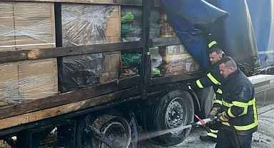 Kırklareli'nde Tır Yangını