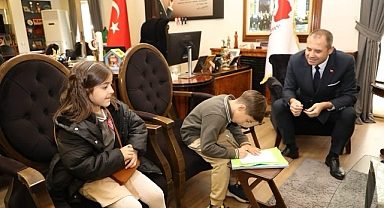 Minik Melih, Başkan Bulut’un Misafiri Oldu