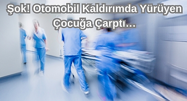 Şok! Otomobil Kaldırımda Yürüyen Çocuğa Çarptı…