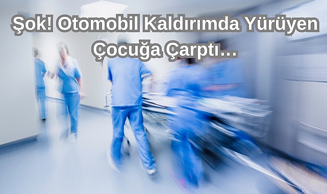 Şok! Otomobil Kaldırımda Yürüyen Çocuğa Çarptı…