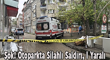 Şok! Otoparkta Silahlı Saldırı,1 Yaralı