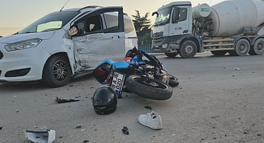 Son Dakika: Araçla Motosiklet Çarpıştı, 1 Yaralı