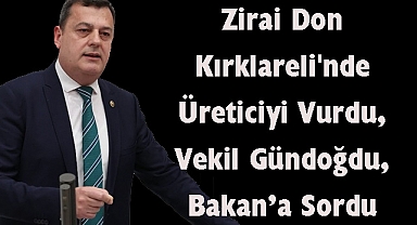 Zirai Don Kırklareli'nde Üreticiyi Vurdu, Gündoğdu, Bakan’a Sordu
