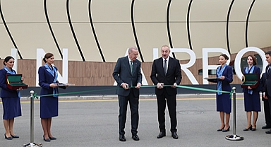 Cumhurbaşkanı Erdoğan ve Azerbaycan Cumhurbaşkanı Aliyev, Laçın Uluslararası Havalimanı’nın Açılışını Yaptı